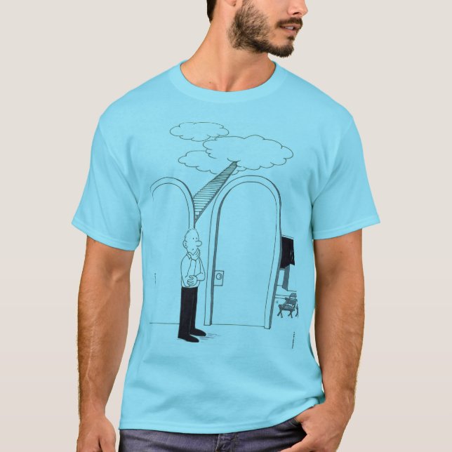 Camiseta Man Choosing Between Heaven or a Lecture on It on  (Frente)