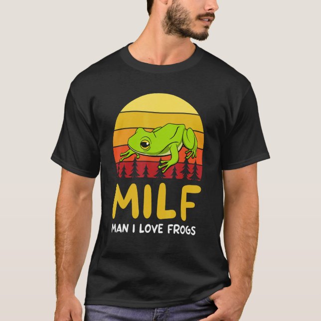 Camiseta Man I Love Frogs Toad Tree Frog (Frente)