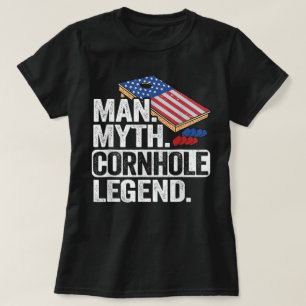 Camiseta Man Myth Legend Cornhole USA Pai