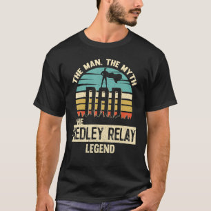 Camiseta Man Myth Legend Pai Medley relay Incrível Swimmer