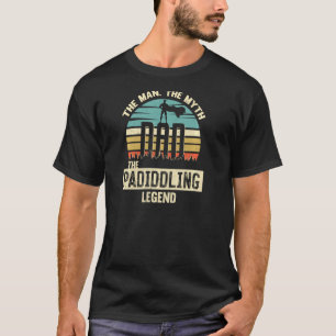 Camiseta Man Myth Legend Pai remando Incrível Padiddler Pul