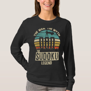 Camiseta Man Myth Legend Pai Sudoku