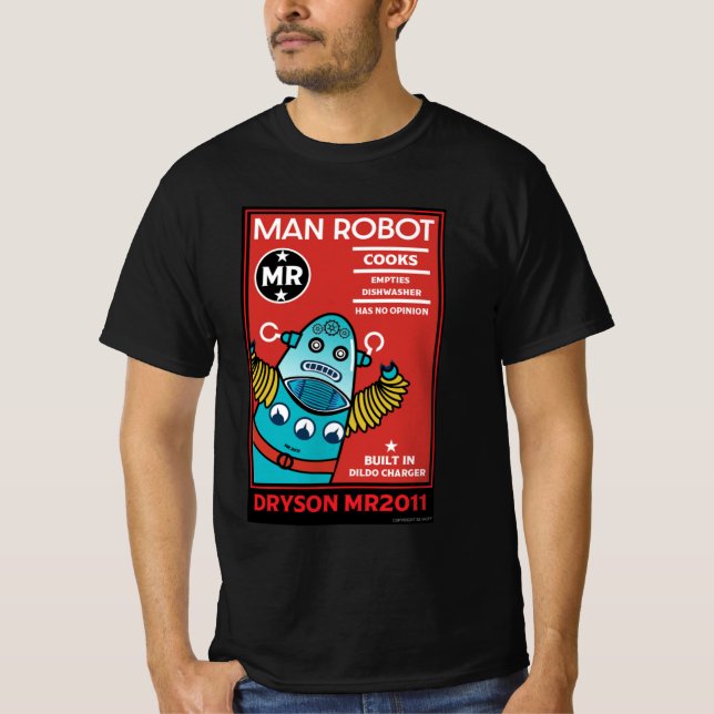 Camiseta Man Robot O Homem Perfeito (Frente)