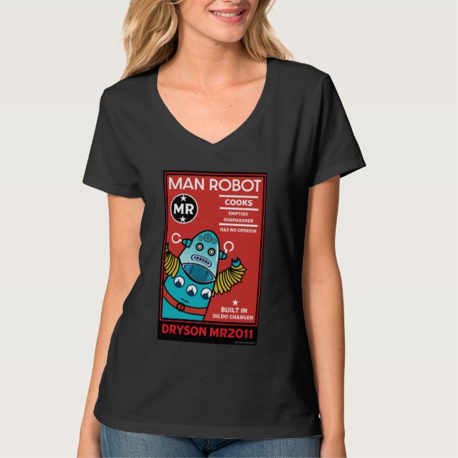 Camiseta Man Robot O Homem Perfeito (Frente)