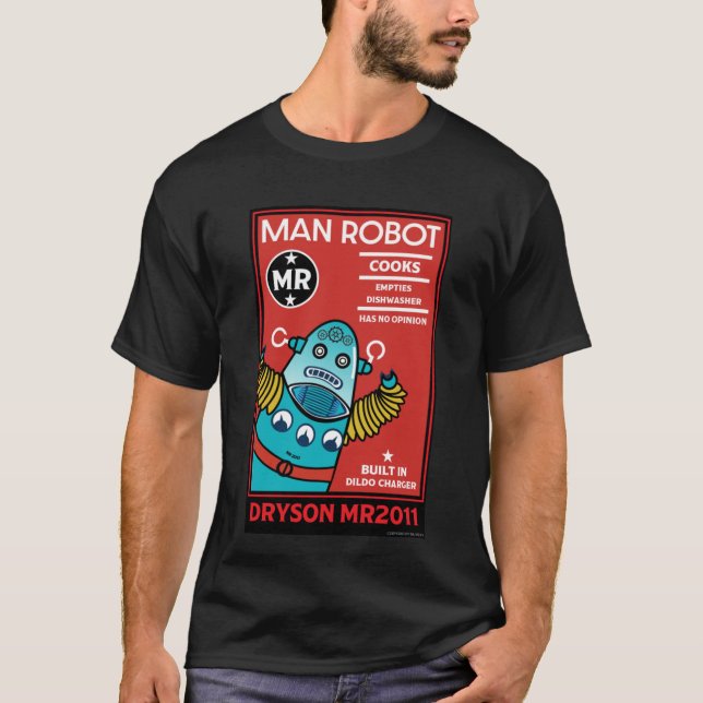 Camiseta Man Robot O Homem Perfeito (Frente)