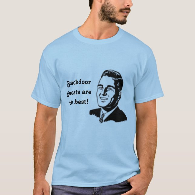 Camiseta MAN_SMILING, convidados secretos são o melhor! (Frente)