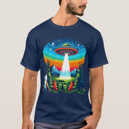 Camiseta Man UFO Blue T-Shirt