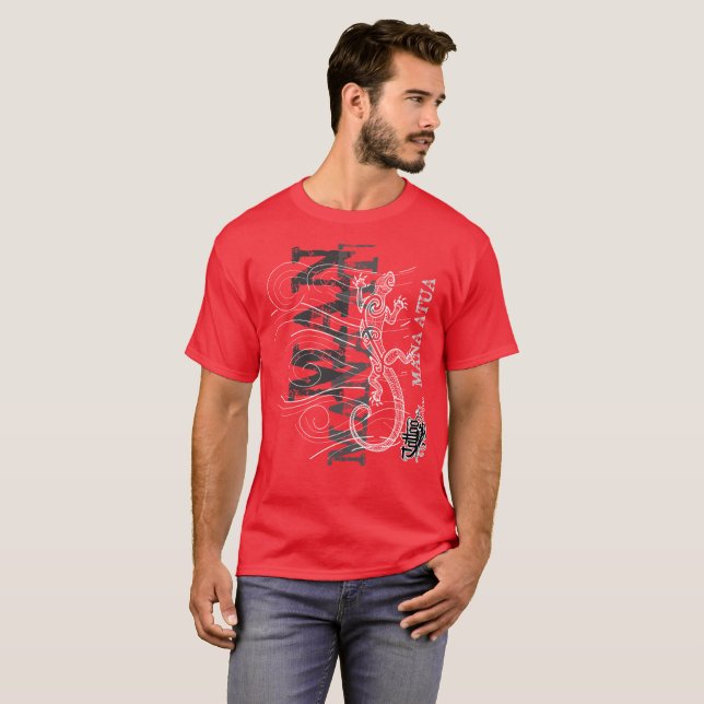 Camiseta Mana Atua - poder dos deuses (escrita de prata) (Frente Completa)