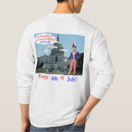 Camiseta Mana, manga o tee. Feliz 4º. Rato/tio Sam