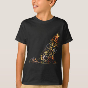 Camiseta Manada de Lobos Selvagens Retro Vintage Vida Selva