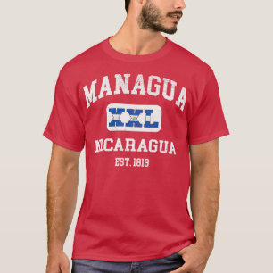 Camiseta Managua Nicarágua XXL design atlético 1