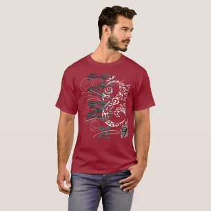Camiseta Manaia - guardião (escrita vermelha)