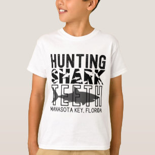 Camiseta Manasota Key Florida (caça aos dentes de tubarão)