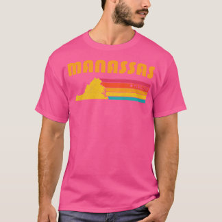 Camiseta Manassas Virginia Vintage aflita Souvenir
