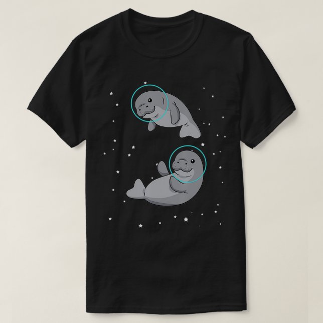Camiseta Manatee, Astronauta Manatee Gift, Manato Espacial  (Frente do Design)
