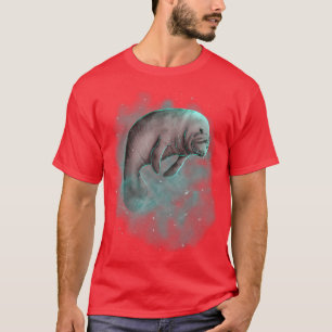 Camiseta Manatee Cosmic Galaxy Celestial Outer Space Astron