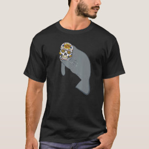 Camiseta Manatee Day of the Dead Mask Da de Muertos Dugong