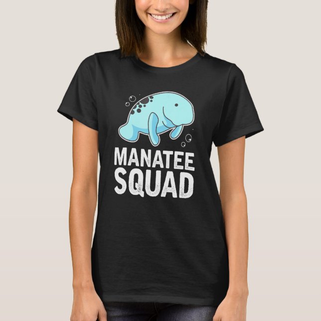Camiseta Manatee Rescue Squad Crew Costume Cute Animal Sea (Frente)