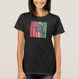 Camiseta Manatee Retro Vintage Batatas Flutuantes Oceanas C