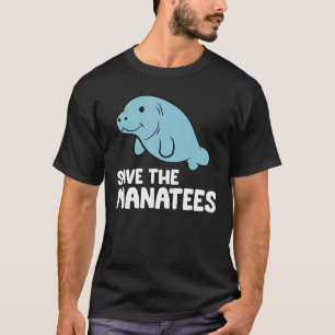 Camiseta Manatees Ocean Sea Animal Salva Os Manatins
