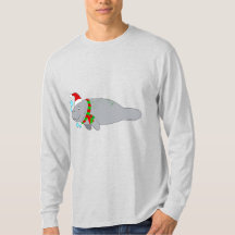 Manateio com Santa Hat e Scarf