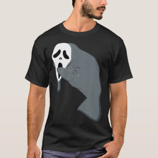 Camiseta Manateio Vestindo Vaca Engraçada do Halloween Másc