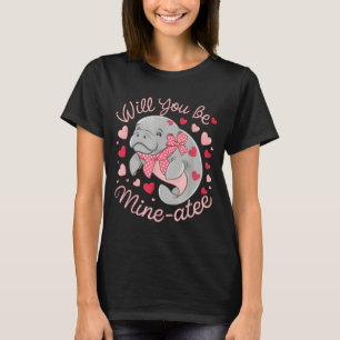 Camiseta Manatim do Dia dos Namorados Animalzinho Fofo Cora