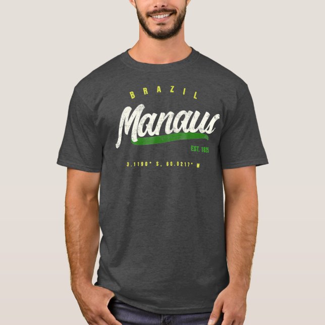 Camiseta Manaus Vintage Brasil (Frente)