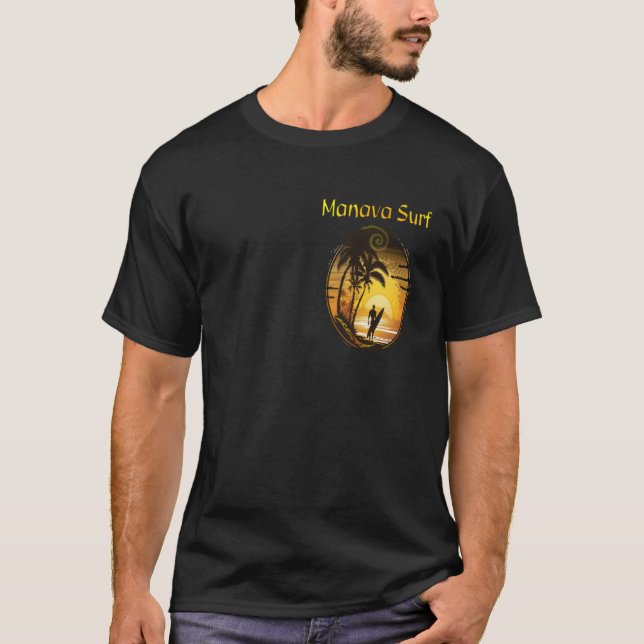 Camiseta Manava Surf Tahiti (Frente)