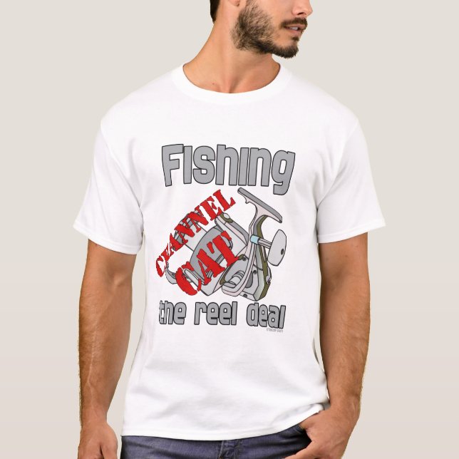 Camiseta Mancha De Pesca Cat The Reel Deal Fisheries (Frente)