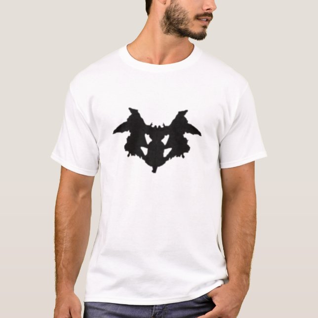 Camiseta mancha de tinta do rorschach (Frente)