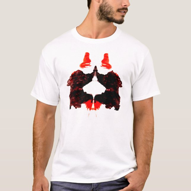 Camiseta Mancha de tinta número dois de Rorschach (Frente)