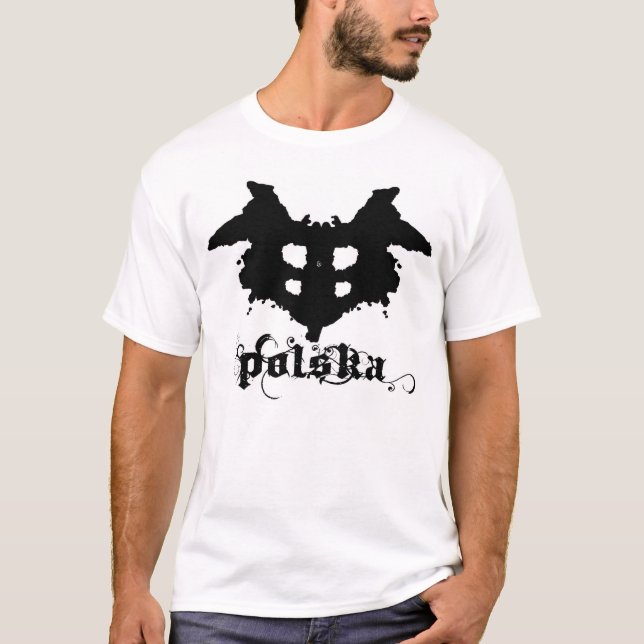 Camiseta mancha de tinta polska (Frente)