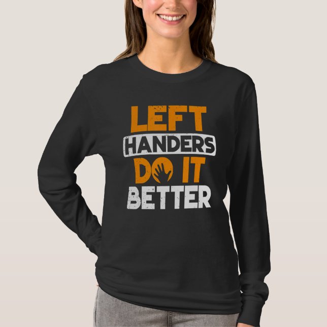 Camiseta Manchas à esquerda fazem melhor à esquerda (Frente)