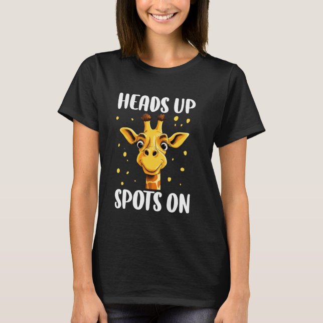 Camiseta Manchas De Cabeça Na Girafa (Frente)