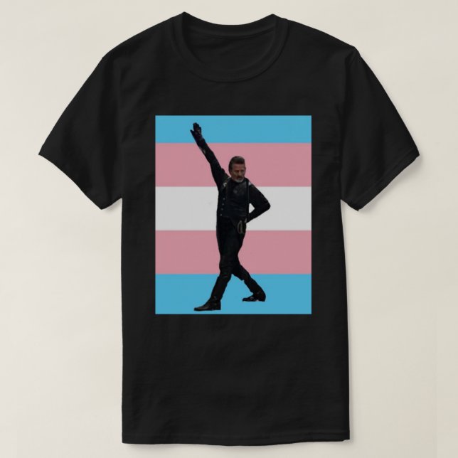 Camiseta Manchas de Izzy trans flag T-Shirt Clássico.png (Frente do Design)