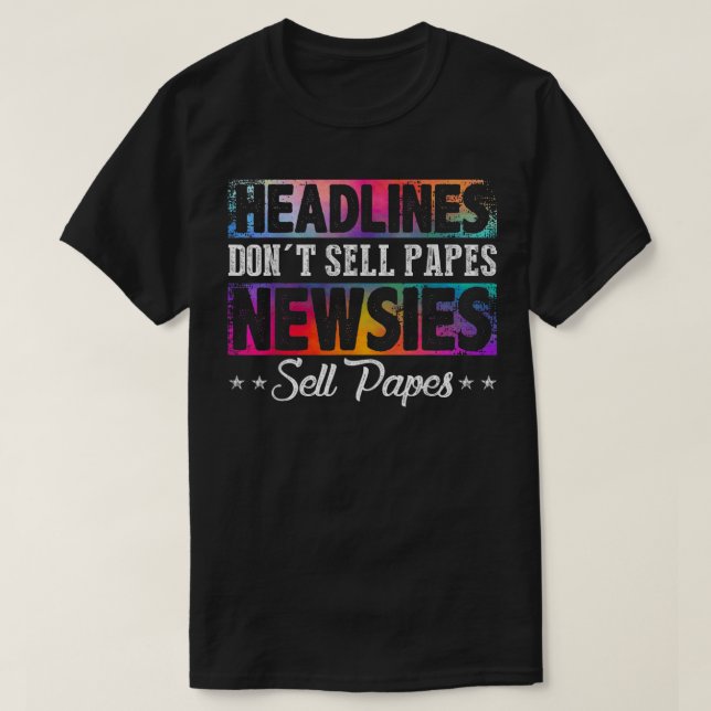 CAMISETA MANCHAS NÃO VENDEM PAPEL QUE JORNAIS VENDEM PAPEL (Frente do Design)