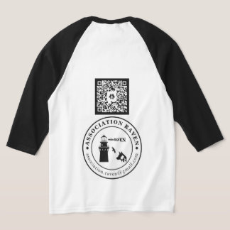 Camiseta Manches longues QRCODE FOND BLANC - ASSO RAVEN