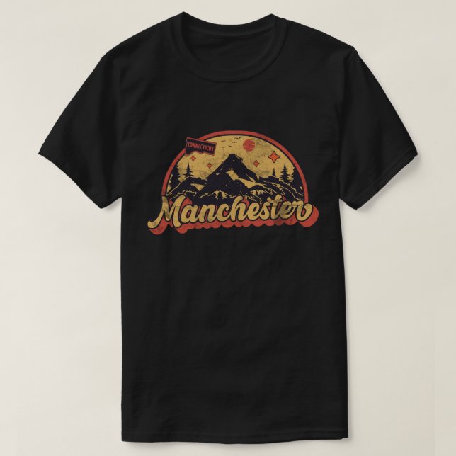 Camiseta Manchester, Connecticut (Frente do Design)