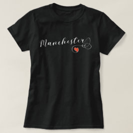 Camiseta Manchester Heart Camiseta, Inglaterra