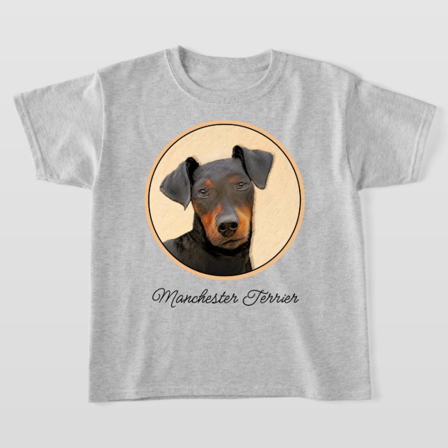 Camiseta Manchester Terrier Pintura Original (Postura )