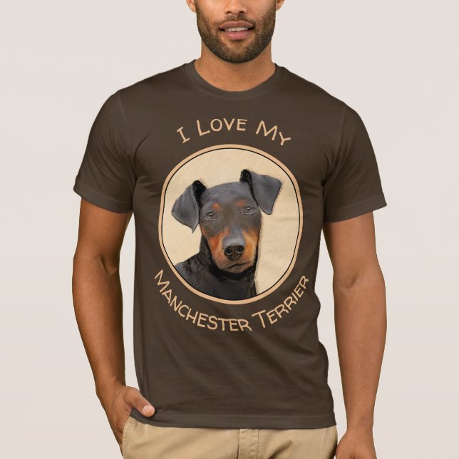 Camiseta Manchester Terrier Pintura Original (Frente)