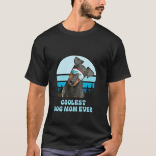 Camiseta Manchester Terrier Skiing Winter Coolest Dog Mãe E