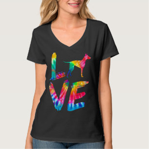 Camiseta Manchester Terrier Tie Dye Love Dog Mãe Pai