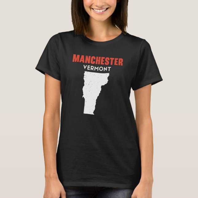 Camiseta Manchester Vermont USA State America Travel Vermon (Frente)