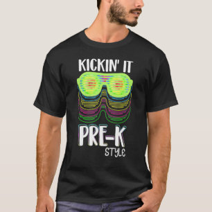 Camiseta Manda Ver Estilo Pré K De Volta às Aulas Professor