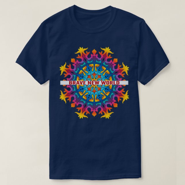 Camiseta Mandala 1 Novo Mundo Corajoso (Frente do Design)