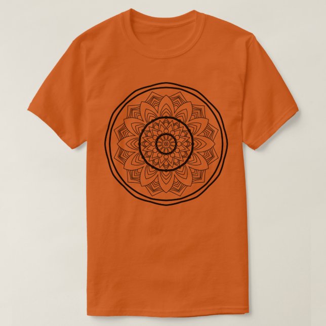 Camiseta mandala 2 (Frente do Design)