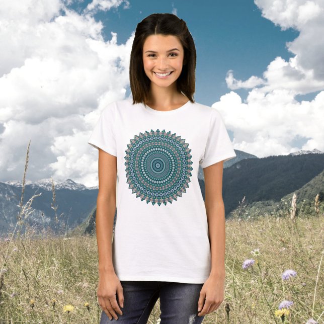 Camiseta Mandala 4 T-Shirt (Criador carregado)