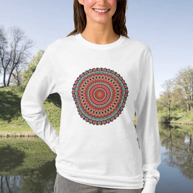 Camiseta Mandala 6 T-Shirt (Criador carregado)